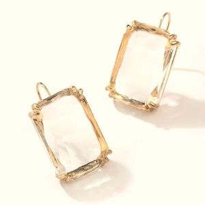 🍋2/$30 New Faceted Rectangle Drop Earrings